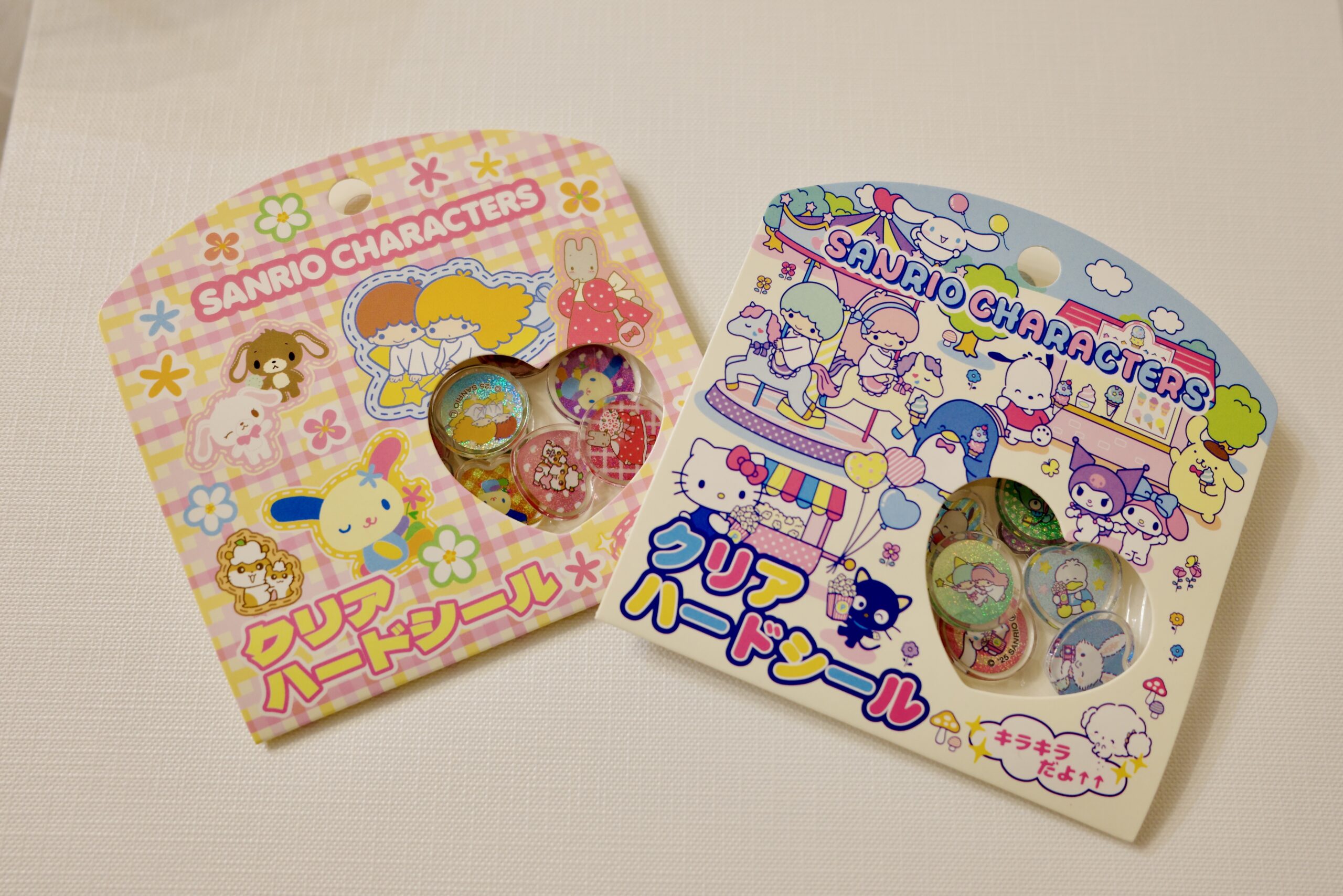 筆者イチオシのおはじきシール（サンリオmix）の開封前画像 ※筆者私物
