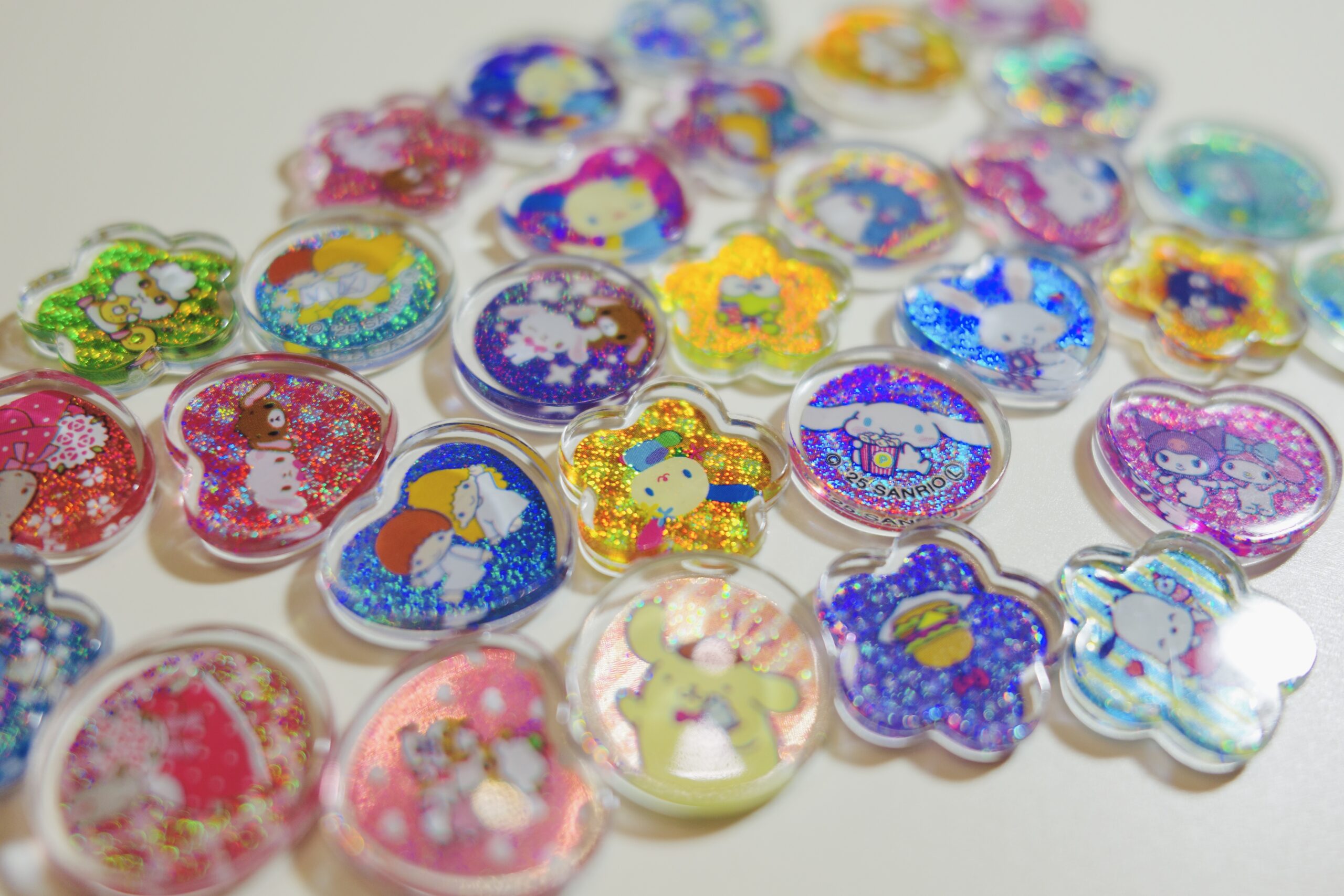 筆者イチオシのおはじきシール（サンリオmix）※筆者私物